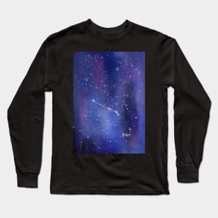 Star Constellation for Aries Zodiac Sign Long Sleeve T-Shirt